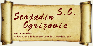 Stojadin Ogrizović vizit kartica
